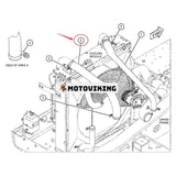 Kylslang 457-4097 för Caterpillar CAT 326D2 329D2 E329D2 330D2 Grävmaskin C7.1 motor