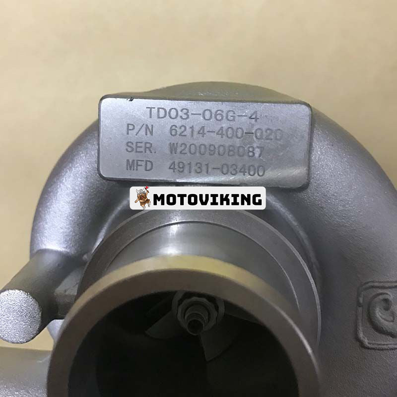 Turbo TD03-03G-4 Turbo 6214-400-020 för Mitsubishi Iseki Agricultural E3CG-TDB motor