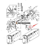 Vattenpump och kylfläktslang 6131-62-6510 för Komatsu S4D105-3B S4D105-3C S4D105-3D S4D105-3K motor