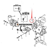 Vattenpumpspackning 6130-11-6310 för Komatsu 4D105 S4D105 motor