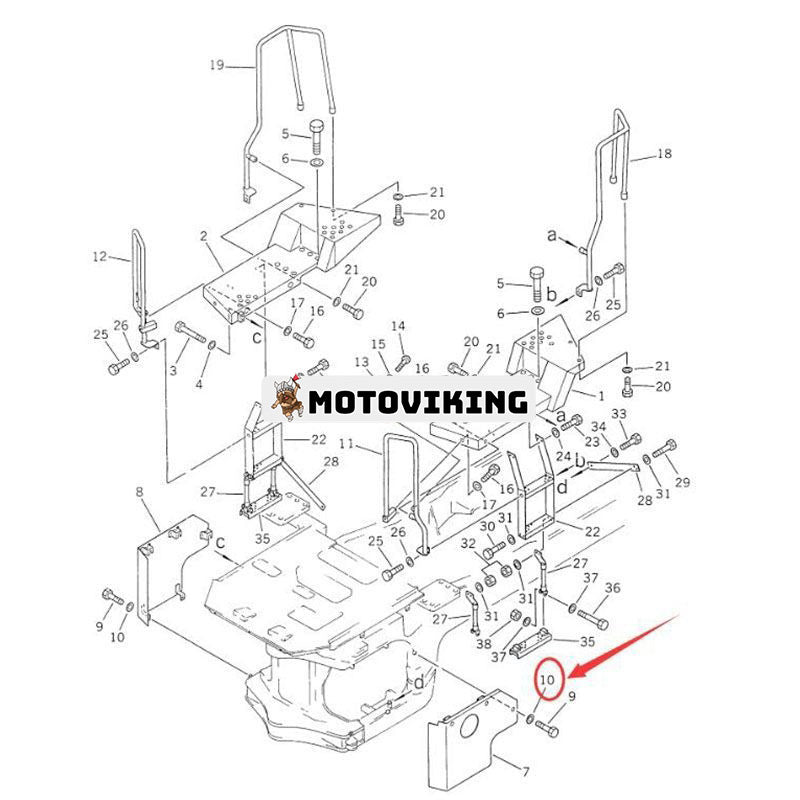 Tätning 423-33-11421 för Komatsu WA350-1 WA380-1 hjullastare