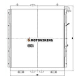 Oljekylare 4214359 för Hitachi EX1800 grävmaskin