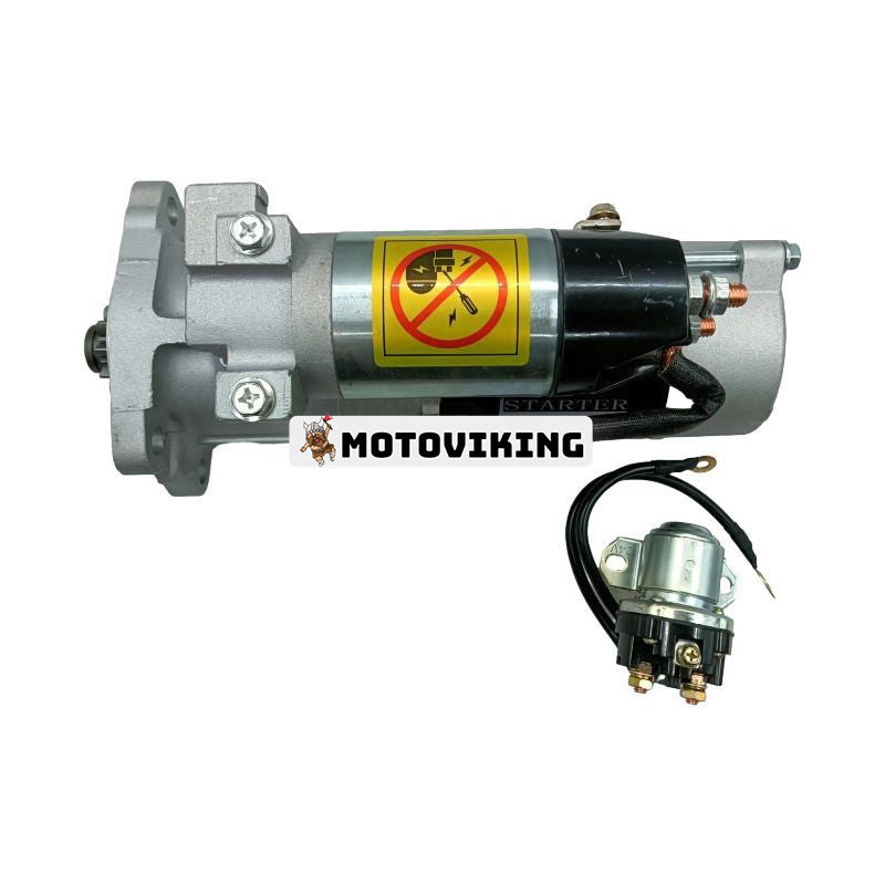 Startmotor M008T60371 32B66-20100 för Mitsubishi S6S Caterpiller CAT 3066 Motor E320C E320D Hitachi ZAX330 grävmaskin