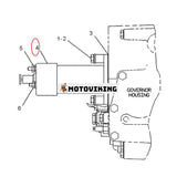 24V bränsleavstängningssolenoid 3E-7985 för Caterpillar CAT 3306 3304 Motor 330 330L 330B 350 350L grävmaskin