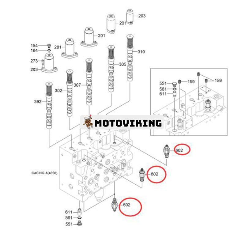 Avlastningsventil XJBN-00162 för Hyundai 210LC-7 R210LC-7 R200W-7 R200W-7A grävmaskin