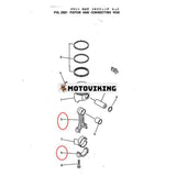 Vevstång YM719620-23100 för Komatsu 3D72-2 3D74E-3 motor