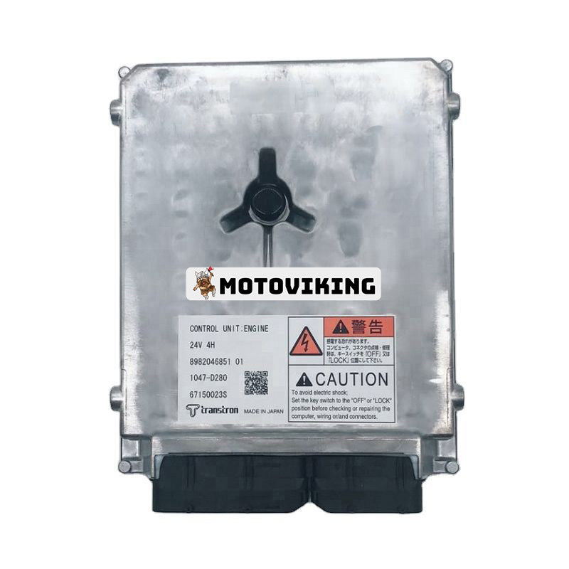 Motordatorstyrenhet ECU 8982046851 för Isuzu 4HK1 Hitachi grävmaskin med program