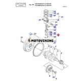 Vevstång 119265-23100 för Yanmar 3TNE68 motor Komatsu SOLAR 010