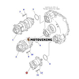 Hydraulisk kugghjulspump 705-22-39020 för Komatsu GD755-3 GH320-3 HM300-1 HM300-1L HM300TN-1