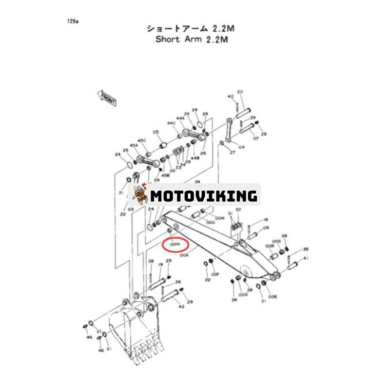 Armbussning 4196106 för Hitachi EX200 EX200-2 EX200-3 EX200-5 EX400-5 ZX130W ZX140W-3 ZX145W-3