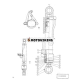 Bomcylindertätningssats för Hitachi UH043 grävmaskin