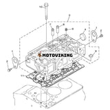 Komplett cylinderhuvud YF1-G6890-30-42 YF1-G6860-30-43 för Yamaha Generator EDL7000SE EDL11000SE