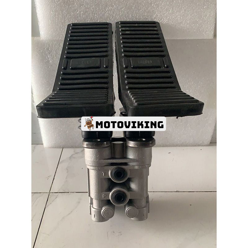 Ett par fotpilotventilfotpedal joystickkontrollventilfot för Caterpillar CAT-grävmaskin E200B E320 E320L