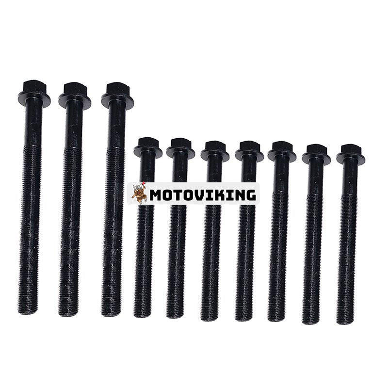 1 set Cylinderhuvudsbult 3218A011 3218A012 för Perkins Engine 1104D-E44T 1104C-44 1104C-44T 1104C-E44 1104C-E44T 1104D-40 1104D-40 14T4TA 14T4TA