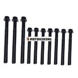 1 set Cylinderhuvudsbult 225-5501 225-5502 för Caterpillar CAT Engine 3054 3054B 3054C 3054E 3054T C3.3 C3.4 C3.4B C4.4 C4.4B Grävmaskin 320