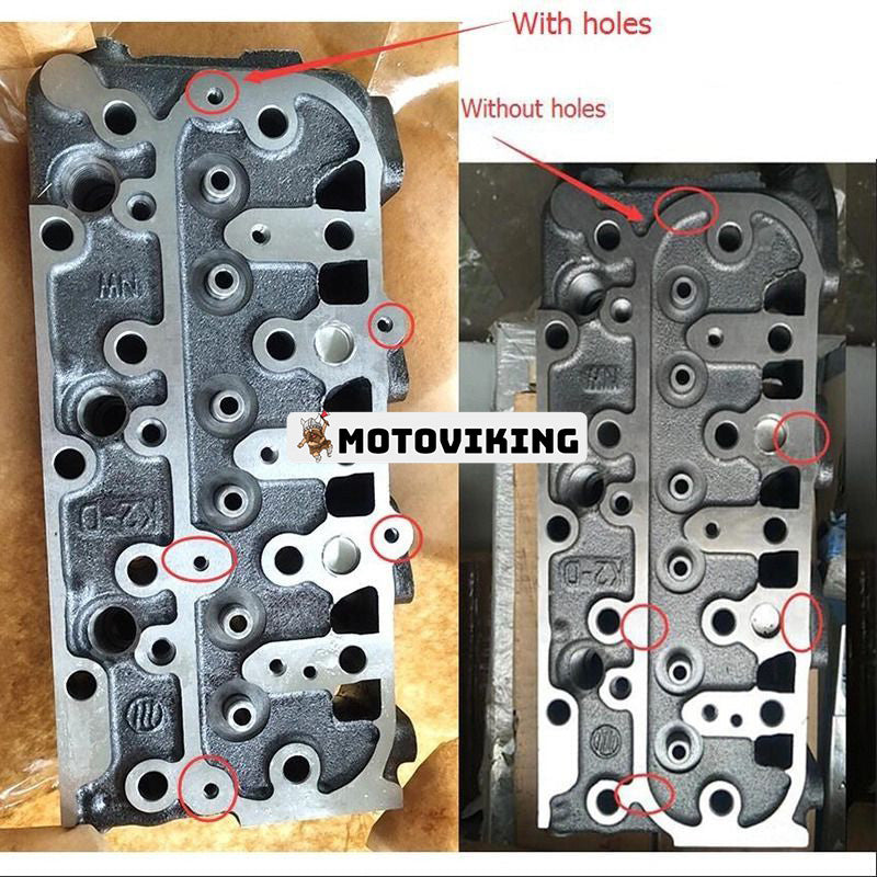 D1305 komplett cylinderhuvud för Kubota motor Bobcat grävmaskin E27 midjestyrd lastare L23 L28