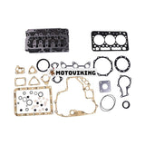 Cylinderhuvud med packningssats 6688058 7016963 för Kubota Engine D722 Bobcat grävmaskin 418 320 319 322 323 321 E10 E08 E16 E14 Lastare 463 453 MT52 MT50