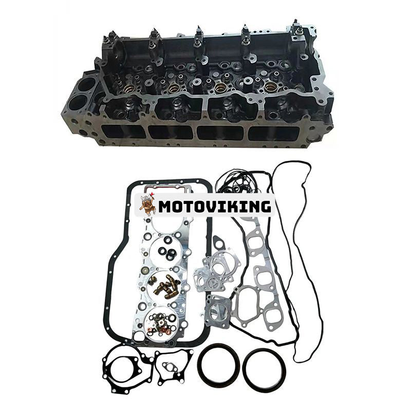 4HK1 komplett cylinderhuvud med full packningssats för Isuzu-motor JCB-grävmaskin JS175W JS190 JS200 JS200W JS210 JS220 JS235 JS240 JS260 JZ235 JZ255