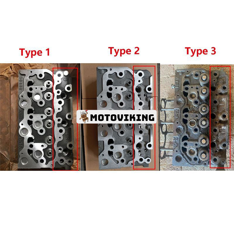 D1803 D1803-CR-E4B-TXN-1 D1803-T4F Komplett cylinderhuvud med ventiler 4318339 för Kubota Engine Jacobsen lättvikts fairwayklippare LF550 LF570