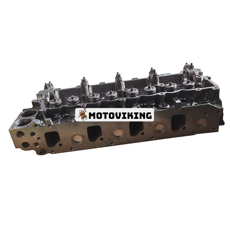 Motor 4HE1 4HE1-T 4HE1T 4HE1-TC översynspackningssats & cylinderhuvud med ventiler & 4 st glödstift för 99-04 Chevrolet GMC W3500 W4500 W5500 Isuzu NPR NQR lastbil