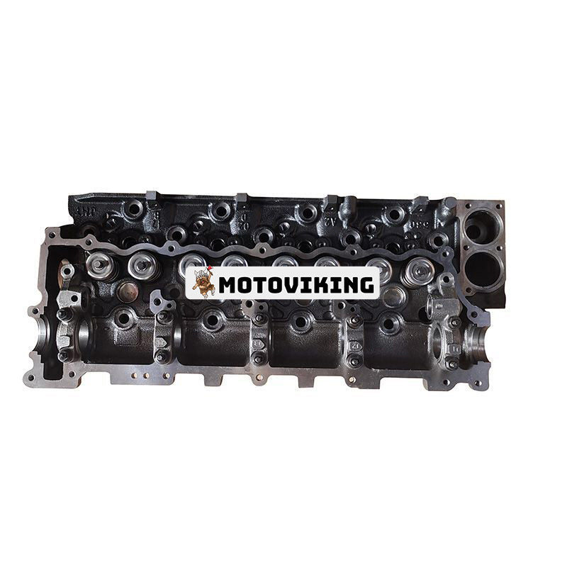 Motor 4HE1 4HE1-T 4HE1T 4HE1-TC översynspackningssats & cylinderhuvud med ventiler & 4 st glödstift för 99-04 Chevrolet GMC W3500 W4500 W5500 Isuzu NPR NQR lastbil