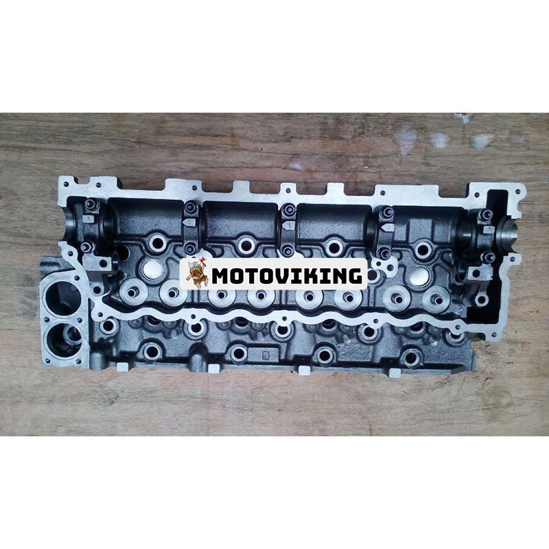 Motor 4HE1 4HE1-T 4HE1T 4HE1-TC översynspackningssats & cylinderhuvud med ventiler & 4 st glödstift för 99-04 Chevrolet GMC W3500 W4500 W5500 Isuzu NPR NQR lastbil