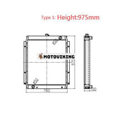 Vattentank Kylarkärna Assy 20Y-03-21710 för Komatsu Engine 6D95 6D102 Grävmaskin PC200-6 PC240-6 PC220-6