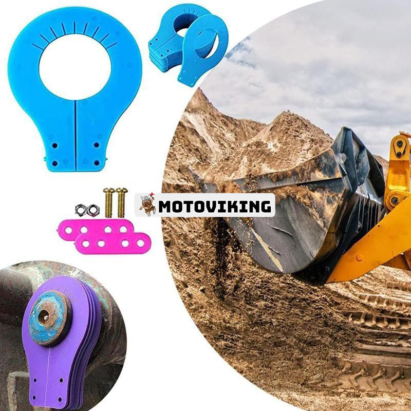 8 Styck 65 mm Ej demonterande skopstift Shim Kit för Caterpillar CAT 312 Bobcat John Deere 130G Komatsu Kubota Takeuchi CASE Grävmaskin och minilastare