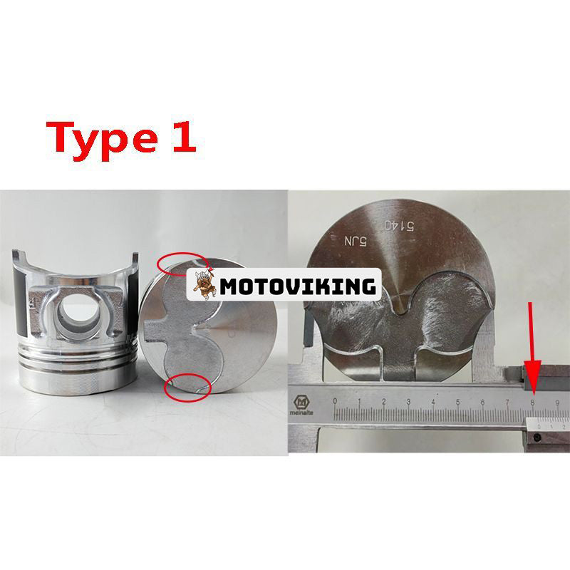 Cylinderfodersats för Shibaura Engine N844 N844T N844L N844LT-D N844LT-F N844L-F N844LTA-D