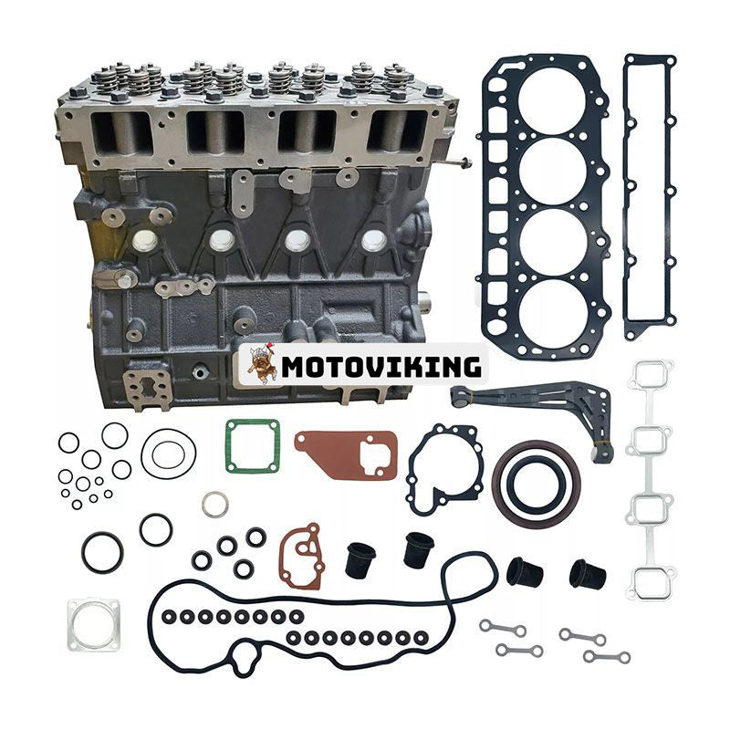 4TNV98 4TNV98T Cylinderblockmontering & komplett cylinderhuvud & full packningssats för Yanmar-motor