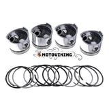 STD kolvsats med ring för Mitsubishi motor 4D33 4D33T Fuso Truck Canter FE537 FE637 FE647 FE657 FG637 FE337 FE437