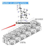 Packning 6261-71-6150 för Komatsu grävmaskin PC1250-8 C1250LC-8 PC1250SP-8 Motor SAA6D140E SAA6D170E