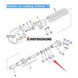 U-packning 09370-00090 för Komatsu PC360-7 PC350LC-8M0 PC308USLC-3E0 PC300LC-6 grävmaskin