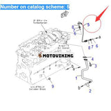 Flexibel slang 6754-51-8220 för Komatsu hjullastare WA380-6 WA320PZ-6 WA250PZ-6 Motor SAA6D107E-1L SAA6D107E-1J SAA6D107E-1D