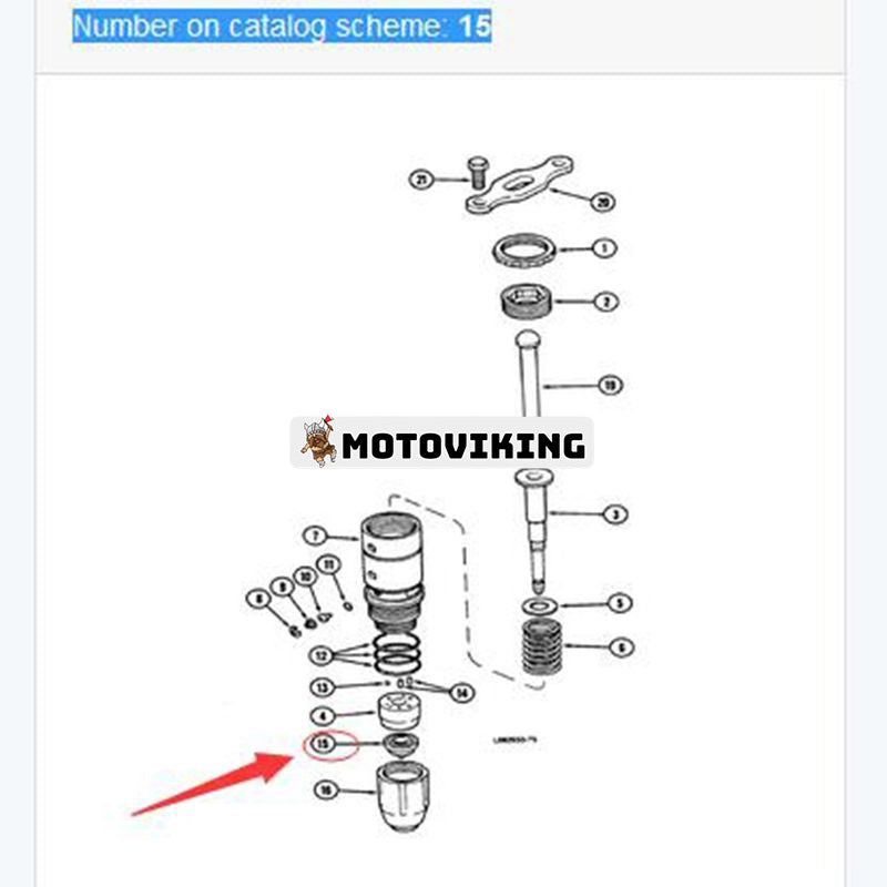 Injector Cone Sac Cup 3028068 för Cummins Engine i USA