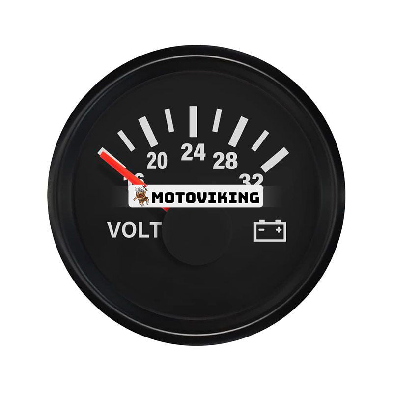 24V 16-32V 52mm 2" Voltmeter Spänningsmätare med bakgrundsbelysning