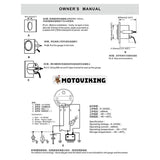 24V 16-32V 52mm 2" Voltmeter Spänningsmätare med bakgrundsbelysning