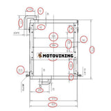 Oljekylare 4242633 4206096 för Hitachi grävmaskin EX120 EX120-1 EX150