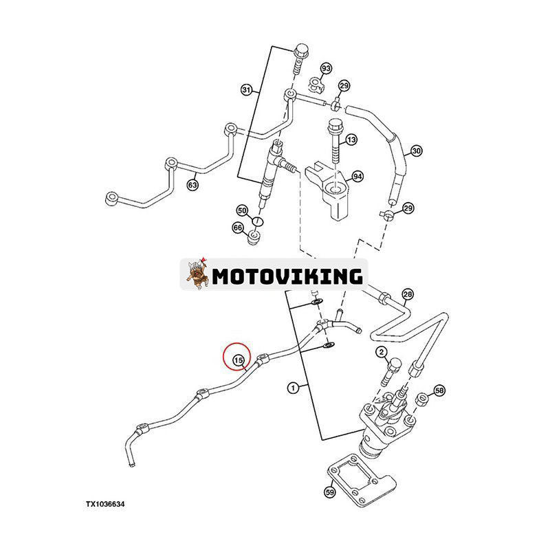 Bränsle sugrör 02/802940 för Isuzu Engine 4LE1 4LE2 JCB Grävmaskin 8065RTS 8055ZTS 8055RTS