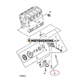 Oljepumpsrör 8970454000 för Isuzu Engine 4LE2 John Deere grävmaskin 35ZTS 50C 27C 75D 50ZTS 27ZTS 85D 35C