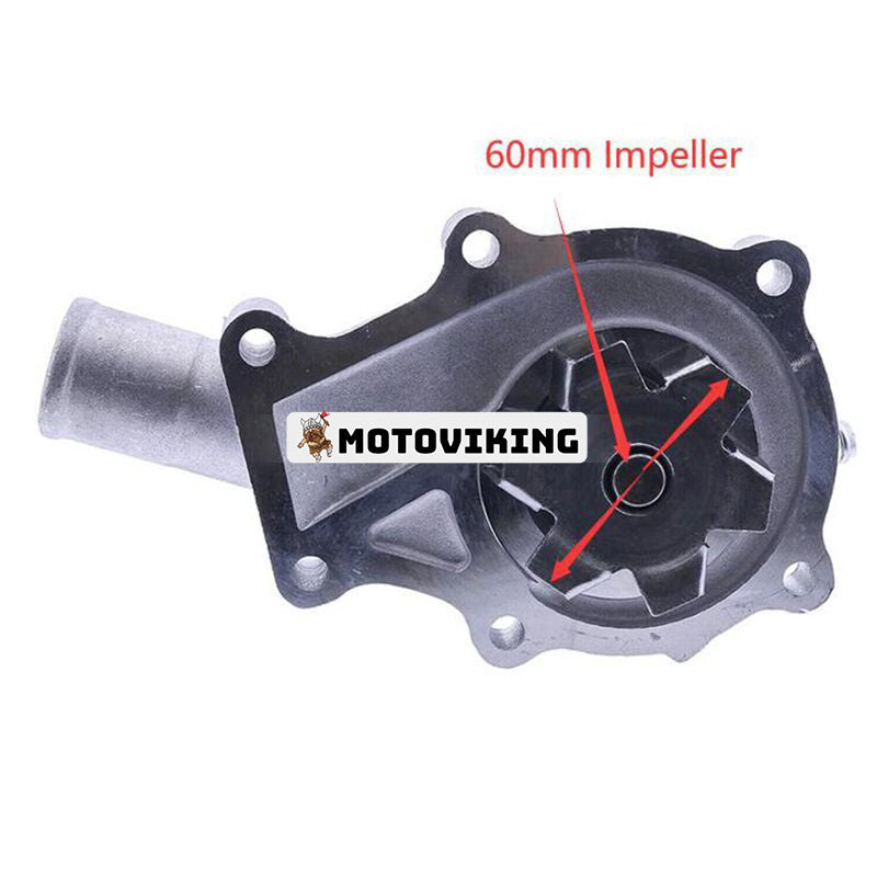 Vattenpump 125285A1 för CASE 1825B MAXI-SNEAKER 460 60mm impeller