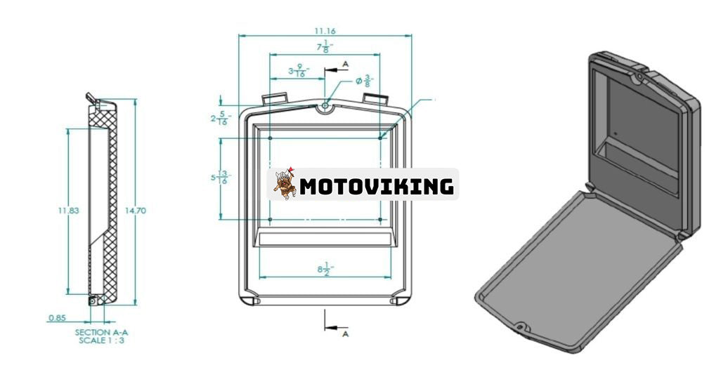 Manual Holder Box 44743GT 24514GT för Genie GS-1530 GS-1532 GS-1930 GS-1932 GS-2032 GS-2046 GS-2632 GS-2646