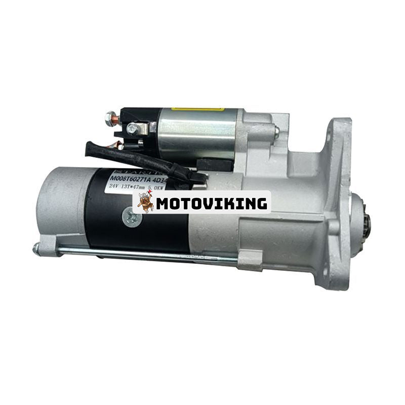 24V 13T Startmotor ME049186 för Mitsubishi Engine 4D31 4D32 Caterpillar CAT Grävmaskin E110 E70 E70B