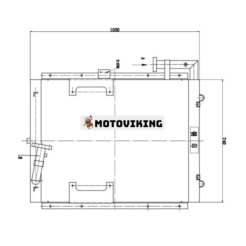 Oljekylare 11N6-40031 för Hyundai bandgrävmaskin R210LC7 RD210-7 R210LC-7