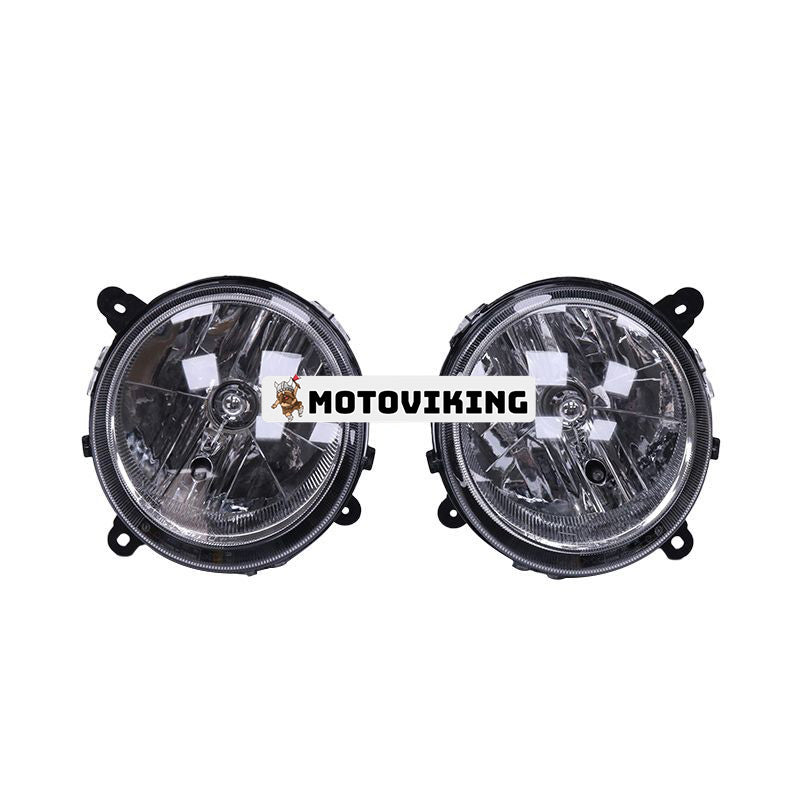 LH & RH Strålkastarset med glödlampa 5303842AE 5303843AE för 2007-2010 Jeep Compass 2007-2016 Patriot