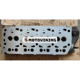 Motor K4D komplett cylinderhuvud med ventiler för Mitsubishi traktor MT2201D Caterpillar CAT 305CR Kobelco SK045 grävmaskin indirekt insprutning