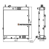 För Lonking LG6085 Hydrauloljekylare