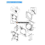 För Hitachi Grävmaskin EX60-5 EX60-5LC Hydrauloljekylare 4397056