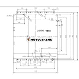 För Hitachi Grävmaskin EX200 EX200K Hydrauloljekylare ASS'Y 4208651