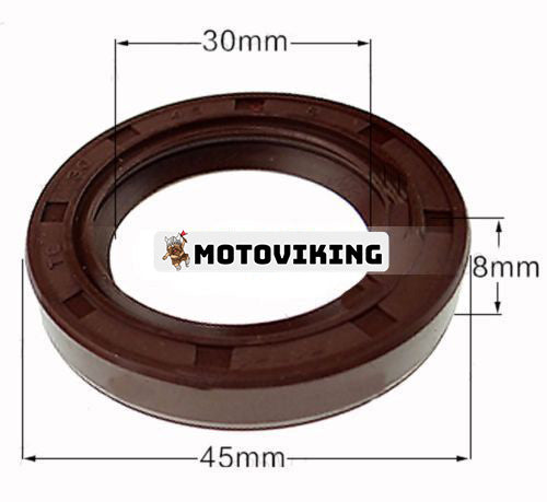 Vevaxel oljetätning 30*45*8 för Kipor Kama Engine 170F 173F